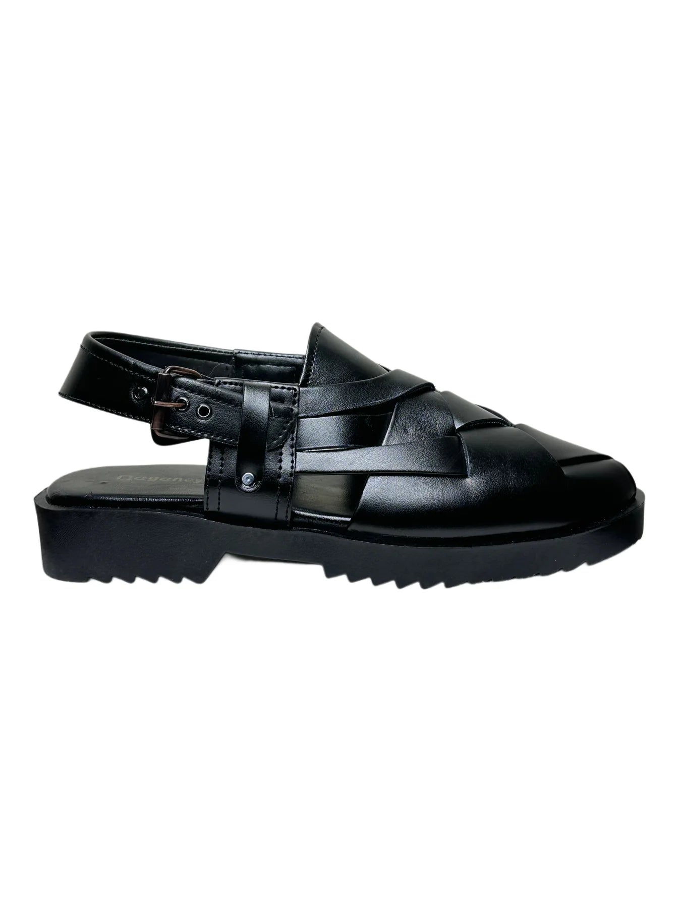 Cross black peshawari sandal