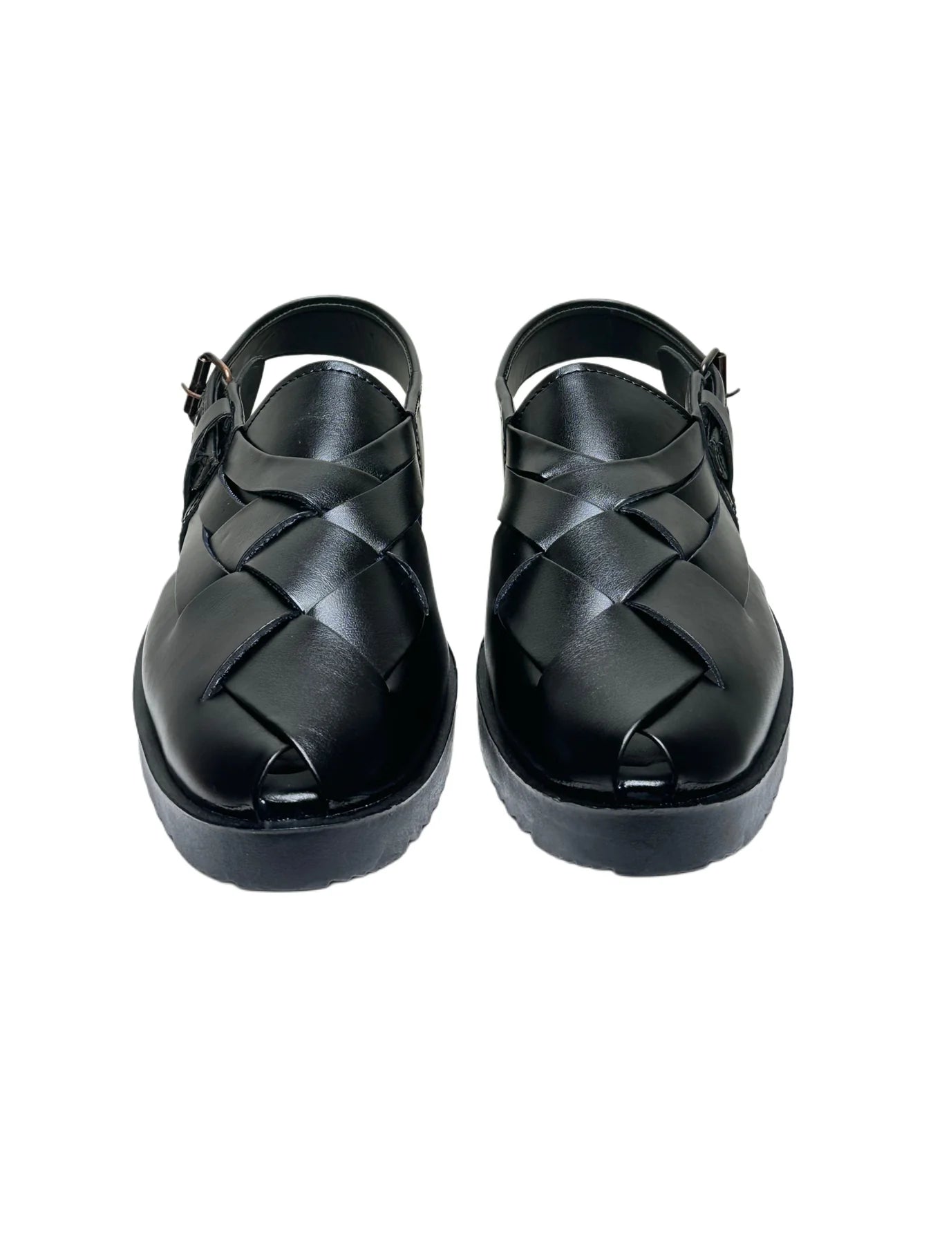 Cross black peshawari sandal